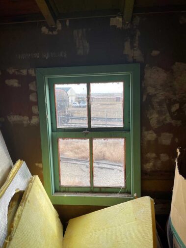 1889 Caboose Original Window