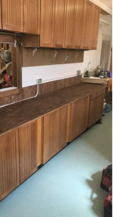 Twin Flame Gallery Renovations - Back Room Counters and Cabinets Replaced