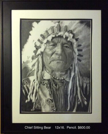 Twin Flame Gallery Artist Tim Penland Chief Sitting Bear