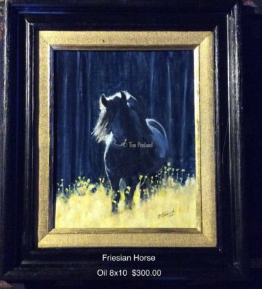 Twin Flame Gallery Artist Tim Penland Friesian Horse