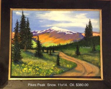 Twin Flame Gallery Artist Tim Penland Pikes Peak Snow